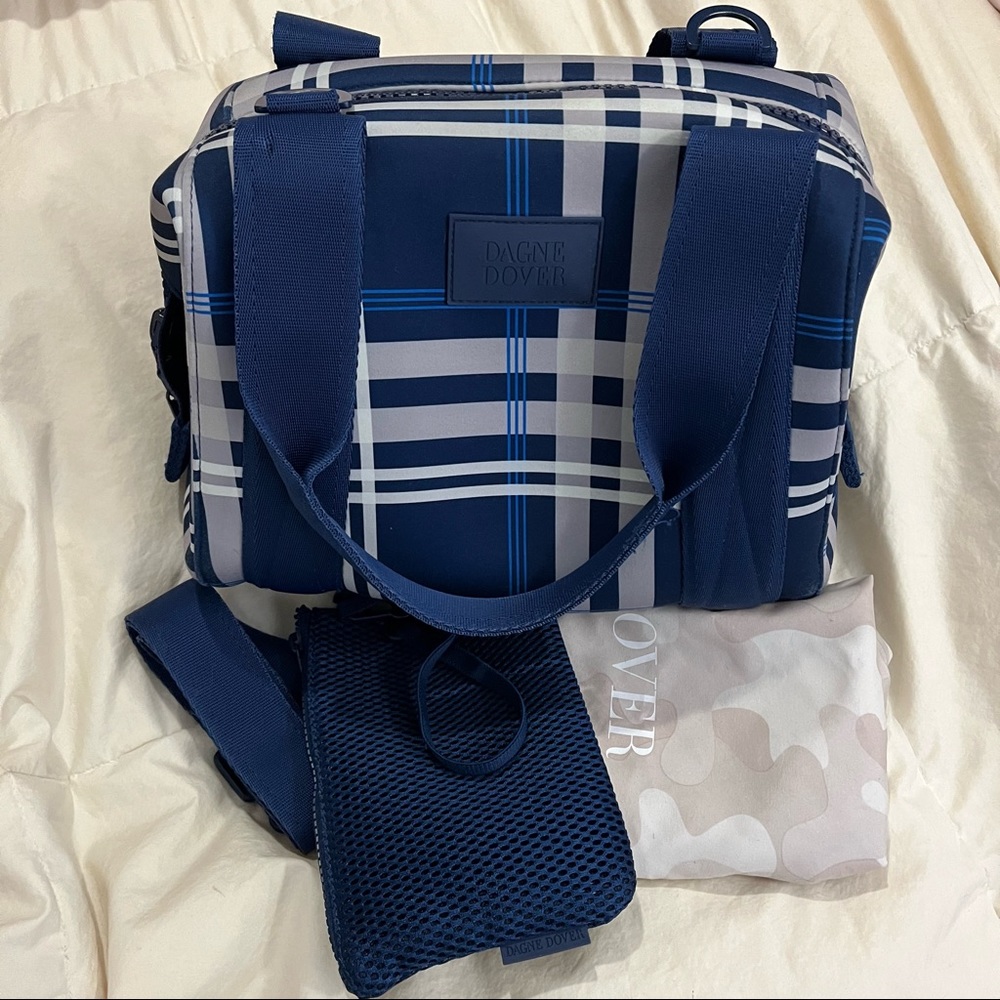 Dagne Dover Small Landon in Blue Plaid